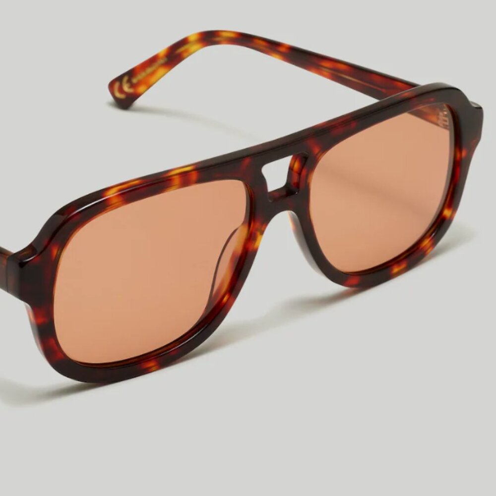 NWOT Madewell Logaan Aviator Sunglasses